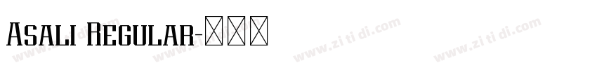 Asali Regular字体转换 Asali Regular字体转换